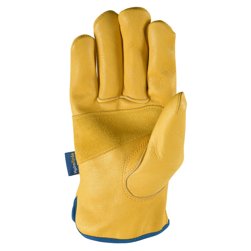 Wells Lamont Men's Adjustable HydraHyde Leather Work Gloves â€“ Water-Resistant, Breathable, Durable â€“ Ideal for Gardening, Landscaping, Ranching â€“ Heavy Duty Leather Work Gloves â€“ Saddletan, XX-Large - Image 2